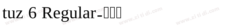 tuz 6 Regular字体转换